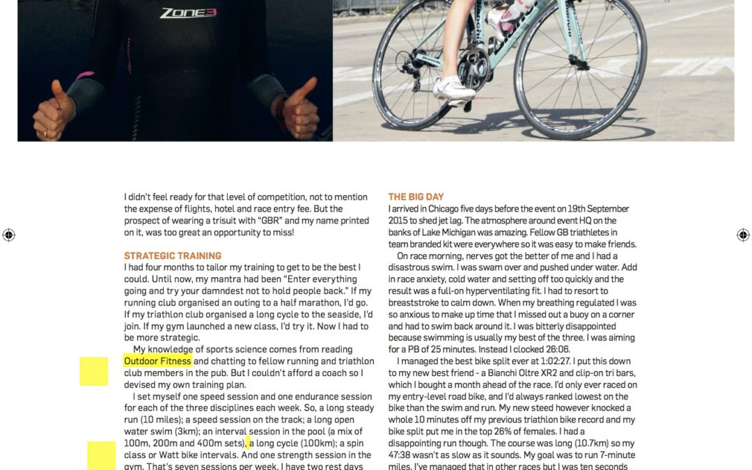 Outdoor Fitness Magazine: From parties to podiums; how I became a GB Triathlete