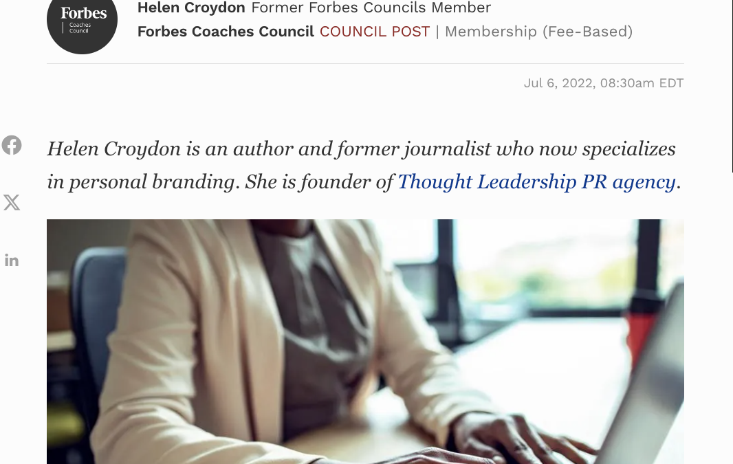 Forbes Councils: How to write an effective media bio